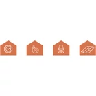 Kép 9/9 - Szürke forgószék kerekek - 5 db