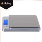 Kép 6/10 - Ruhhy konyhai mérleg LCD kijelzővel, 2 tállal, 2 kg