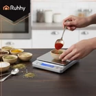 Kép 9/10 - Ruhhy konyhai mérleg LCD kijelzővel, 2 tállal, 2 kg