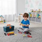 Kép 13/16 - 32 darabos gyermek szerszámos készlet műanyag ládában