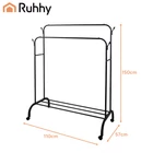 Kép 2/10 - Ruhhy ruhaakasztó állvány 4 kerékkel