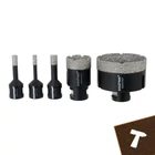 Kép 7/11 - Bigstren gyémánt lyukfűrész készlet fúróadapterrel, 6 db, 6-68 mm, M14