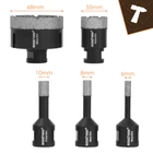 Kép 2/11 - Bigstren gyémánt lyukfűrész készlet fúróadapterrel, 6 db, 6-68 mm, M14