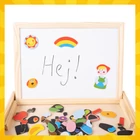 Kép 14/14 - Kruzzel 108 darabos kétoldalas mágneses oktatótábla fa dobozban