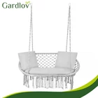 Kép 5/10 - Dupla hintaágy párnaszett – 3 részes szürke