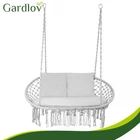 Kép 7/10 - Dupla hintaágy párnaszett – 3 részes szürke