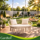 Kép 9/11 - Dupla hintaágy párnaszett – 3 részes krémszínű