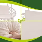 Kép 10/11 - Dupla hintaágy párnaszett – 3 részes krémszínű