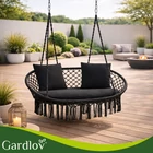 Kép 9/11 - Dupla hintaágy párnaszett – 3 részes fekete