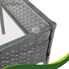 Kép 9/12 - Rattan kerti bútor szett - sötétszürke