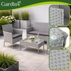 Kép 18/22 - Rattan kerti bútor szett - szürke