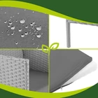 Kép 10/22 - Rattan kerti bútor szett - szürke