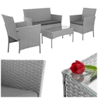 Kép 3/22 - Rattan kerti bútor szett - szürke