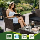 Kép 4/20 - Rattan kerti bútor szett - barna