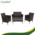 Kép 2/20 - Rattan kerti bútor szett - barna