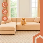 Kép 15/15 - Kanapéhuzat 190-230cm bézs