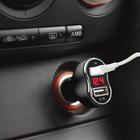Kép 3/3 - Autós adapter dupla USB töltővel, feszültségmérővel és árammérővel (fekete)