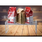 Kép 5/10 - Egyszintes fém konyhai szervező, 52x19x21 cm, fehér