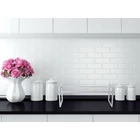 Kép 9/10 - Egyszintes fém konyhai szervező, 52x19x21 cm, fehér