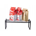 Kép 8/9 - Egyszintes fém konyhai szervező, 52x19x21 cm, fekete