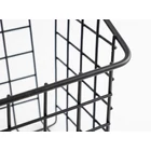 Kép 3/7 - Akasztható háztartási fém szervező kosár, fekete