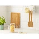 Kép 2/12 - Akasztós fém tárolókosár, 29x12.5x12 cm, fehér