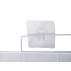 Kép 6/9 - Akasztós fém háztartási tárolókosár, fehér