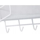 Kép 10/10 - Kétszintes háztartási szervező akasztókkal, fehér