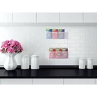 Kép 4/10 - Kétszintes háztartási szervező akasztókkal, fehér