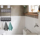 Kép 2/10 - Kétszintes háztartási szervező akasztókkal, fekete