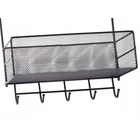 Kép 6/10 - Kétszintes háztartási szervező akasztókkal, fekete