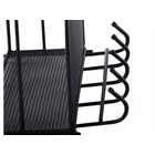 Kép 7/10 - Kétszintes háztartási szervező akasztókkal, fekete