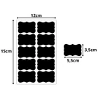 Kép 5/10 - Öntapadó címkék tárolóedények, üvegek jelöléséhez, filctollal, 192 db
