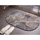 Kép 7/8 - Csúszásmentes fürdőszobaszőnyeg, 60 x 40 cm, ovális