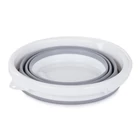 Kép 2/3 - Szilikon vödör, összecsukható, fedeles, 5L