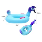 Kép 7/13 - Úszógumi páva formájú, 60x45x45 cm