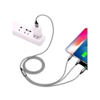 Kép 7/8 - 3az1-ben USB kábel, 1,2m ezüst