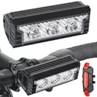 Kép 1/10 - Kerékpár lámpa készlet LED, első és hátsó