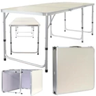 Kép 1/10 - Összecsukható kempingasztal, 180 x 60 cm