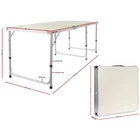 Kép 2/10 - Összecsukható kempingasztal, 180 x 60 cm