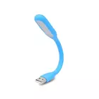 Kép 4/7 - Rugalmas szilikon USB lámpa, kék