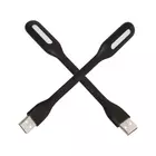 Kép 7/9 - Rugalmas szilikon USB lámpa, fekete