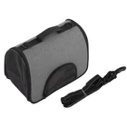 Kép 9/10 - Kisállat hordozó táska, 41 x 26 x 24 cm, szürke