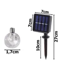 Kép 9/10 - Kerti napelemes lámpák -Többszínű