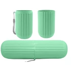 Kép 8/10 - Fogkefe és fogkrém tartó utazáshoz-Zöld