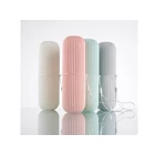 Kép 4/10 - Fogkefe és fogkrém tartó utazáshoz-Rózsaszín