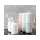 Kép 8/10 - Fogkefe és fogkrém tartó utazáshoz-Rózsaszín