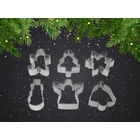 Kép 3/10 - 6 darabos karácsonyi mézeskalács formák