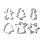 Kép 8/10 - 6 darabos karácsonyi mézeskalács formák