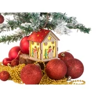 Kép 2/10 - Fából készült függő karácsonyi lámpás